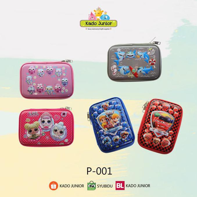 

NEW !! PENCIL CASE EMBOSE KOTAK PENSIL TIMBUL 6D MOTIF LOL/SHREK/UNICORN/LITTLE PONY/SPIDERMAN P001