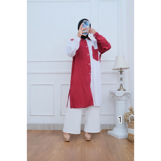 PROMO INDY TUNIK/LONG TUNIK/ATASAN WANITA RAYON JUMBO LD 120