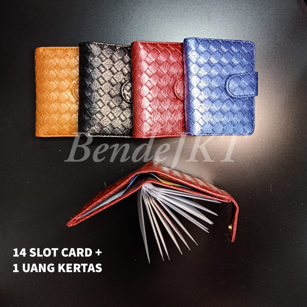 DOMPET KARTU BAMBU SERIES BENDE DAN UANG KERTAS PREMIUM WANITA IMPORT TEMPAT KARTU