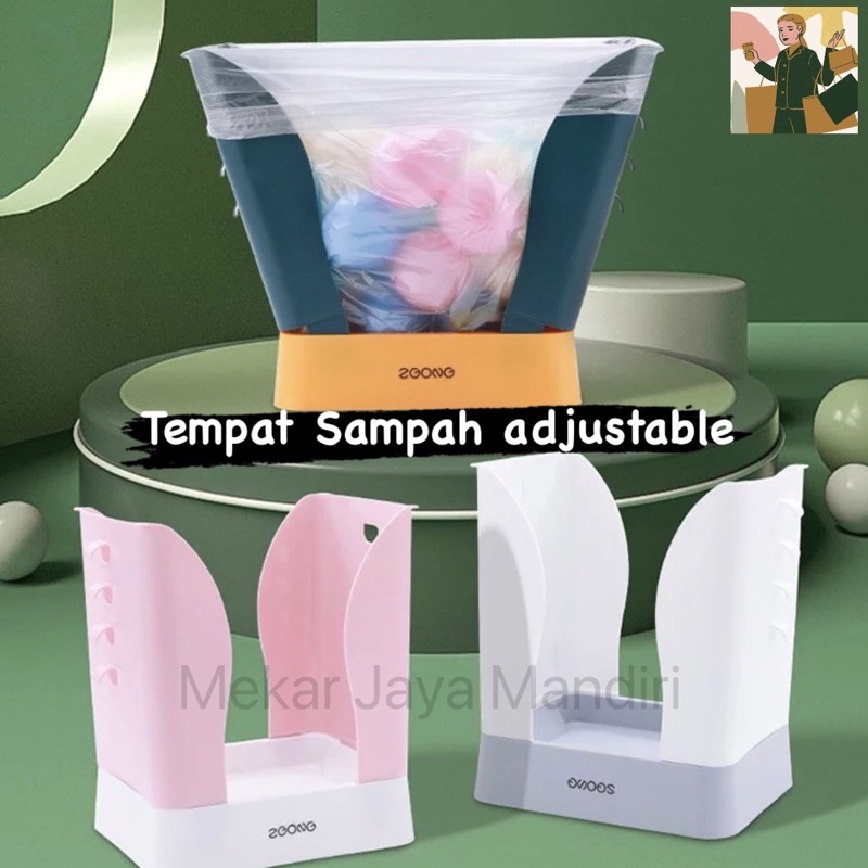 TONG SAMPAH LIPAT ADJUSTABLE / TEMPAT SAMPAH PLASTIK PORTABLE / PEMBUANGAN SAMPAH DAPUR PLASTIK ROLL / TRASH BAG