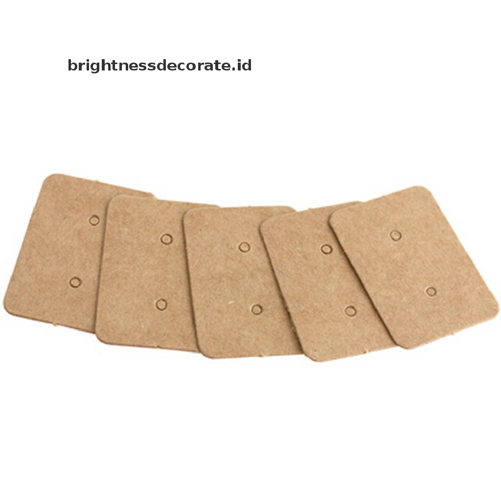 [birth] 100pcs Professional Type Earring Ear Studs Holder Display Hang Kraft Cards Paper [ID]