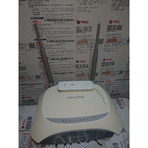 Router Home Sepaket (Tplink Bulus Mr 3420 V.2.) Modem Stick Zte MF825A Unlock  Alloprator 4G LTE