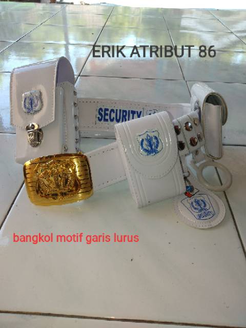 Ikat pinggang security+bangkol motif