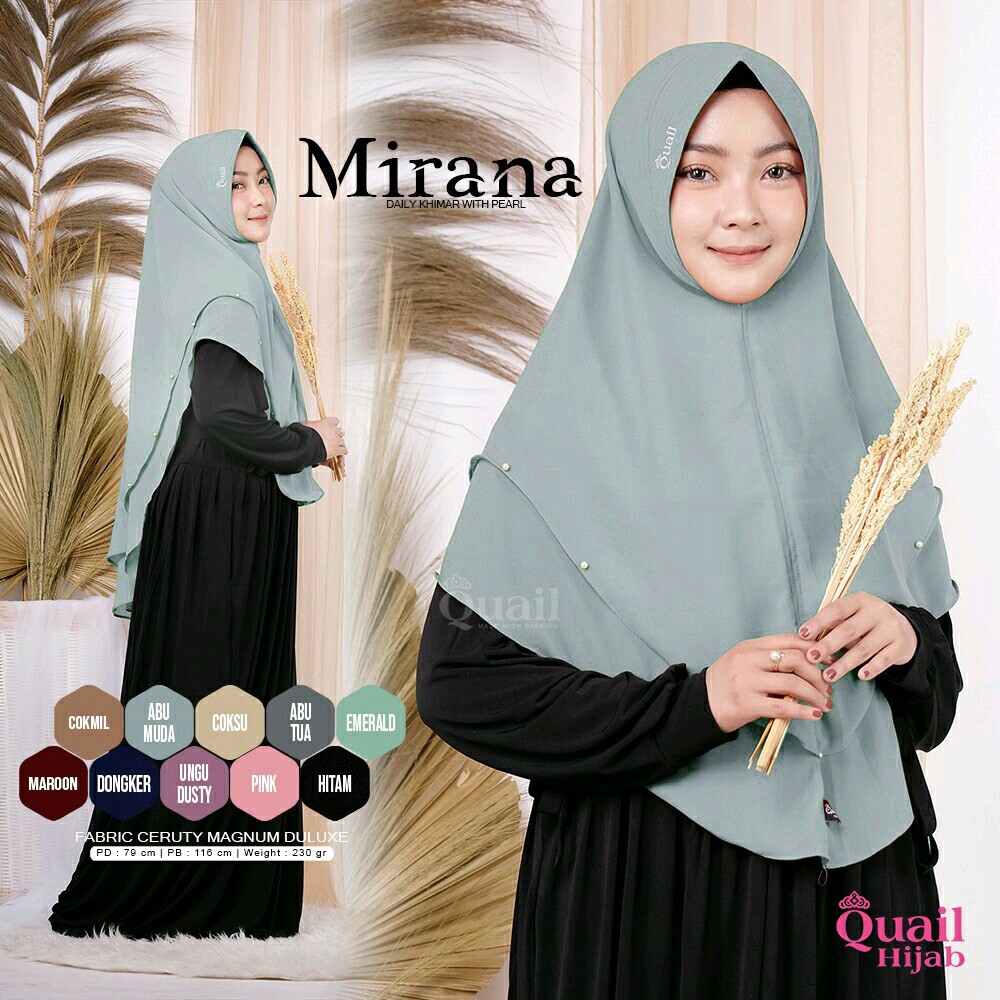 MIRANA QUAIL HIJAB INSTAN | PREMIUM JILBAB ORI QUAIL