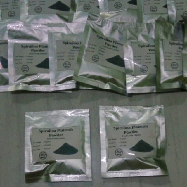 Spirulina 10gram / spirulina powder pakan daphnia magna artemia