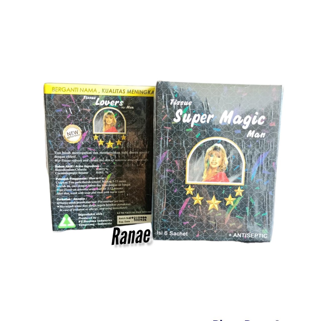 Tissue Super Magic Man Isi 6 Sachet - Tissue Magic - Tisu Magic