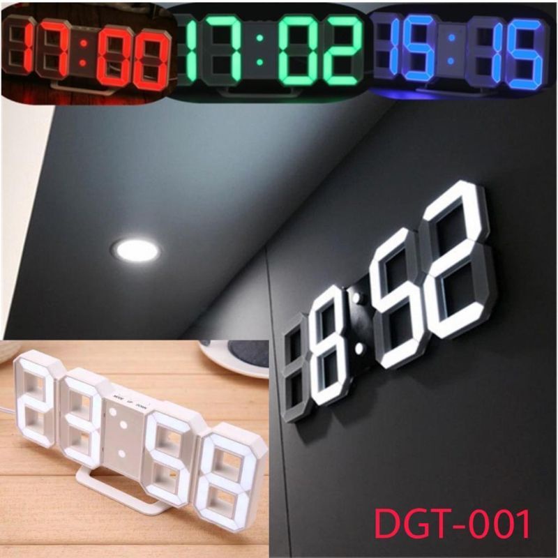 MURAH Jam 3D DIGITAL CLOCK  LED / JAM DIGITAL DINDING DEKORASI RUMAH
