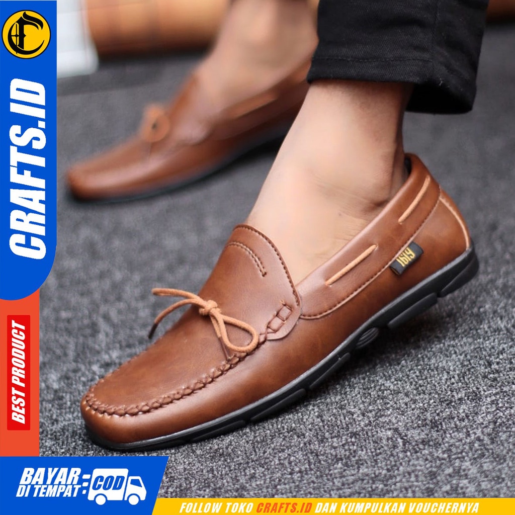 CRAFTS Lofga - Sepatu Formal Pria Pantofel Oxford