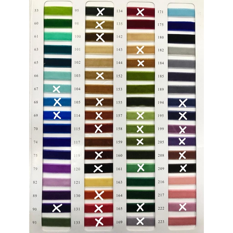 1 YARD - 2.5 cm | PITA VELVET BELUDRU IMPORT 1 INCH