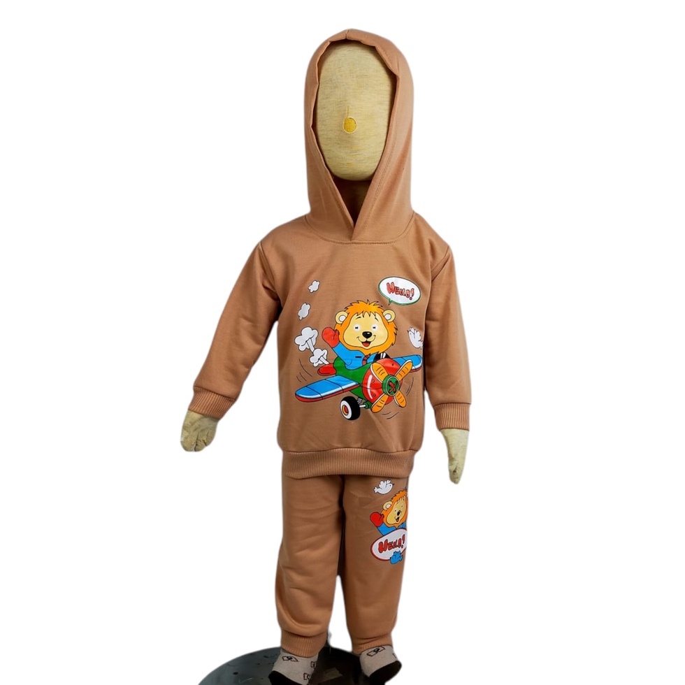 Hodie Bayi Laki Laki 0 6 Bulan 6 12 Bulan Setelan JogerJaket Bayi Cowok Pakaian Outwear Anak Sweater