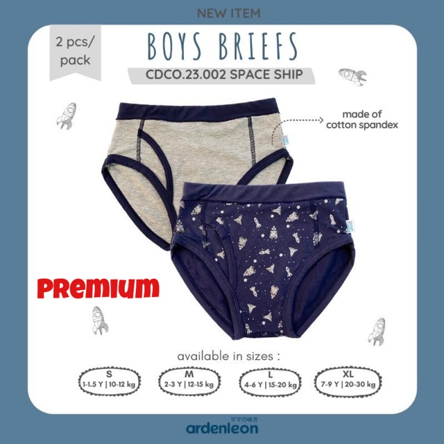 ArdenLeon Celana Dalam CD Anak Laki / Arden Leon Briefs Boys