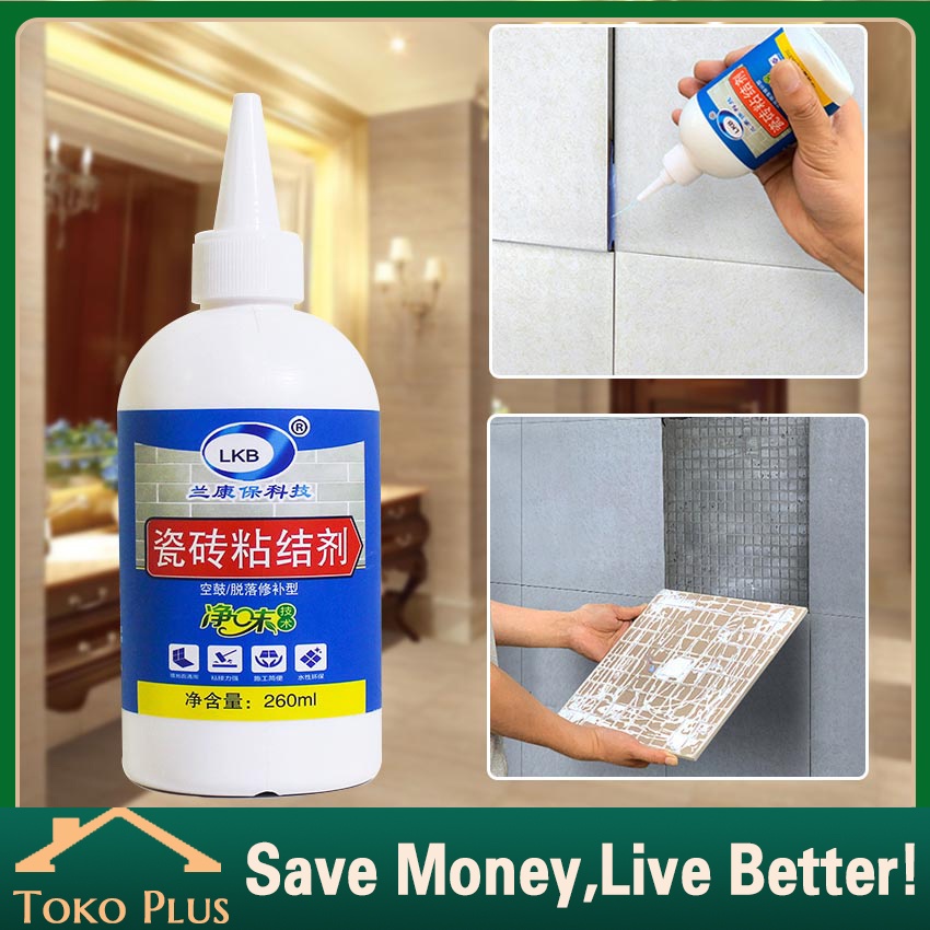 260ML Lem keramik pecah Kuat Sealent Perekat Retak Terlepas Pecah Perbaikan Keramik Lepas Tile Refor