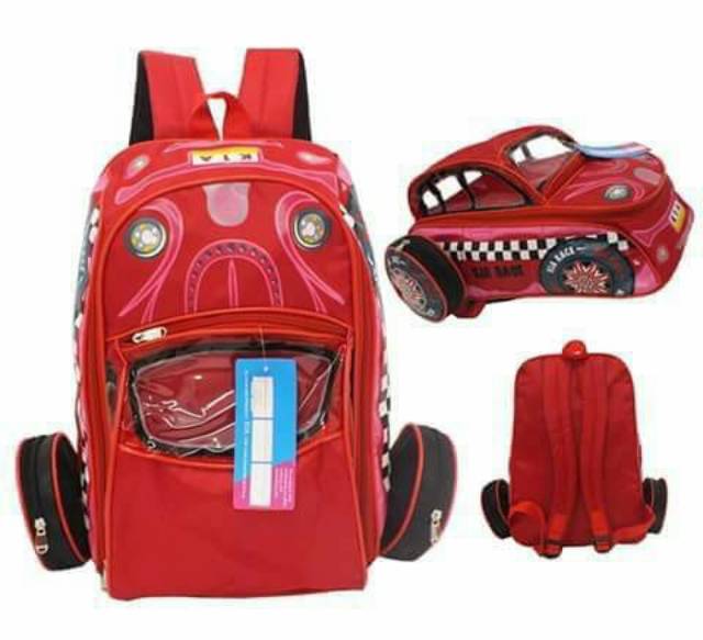 TAS RANSEL ANAK SEKOLAH ANAK LAKI CARS 4D