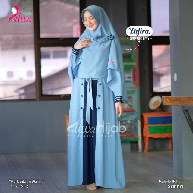 Zafira Set Original brand by Alwa Hijab Beauty In Syar'i