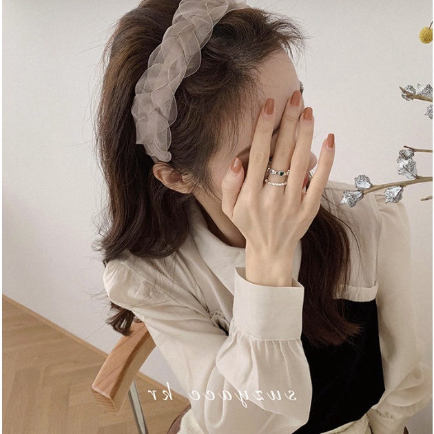 Bando Bandana Korea Wanita / Bando Kepang Ulir Tipis Trendy Isya