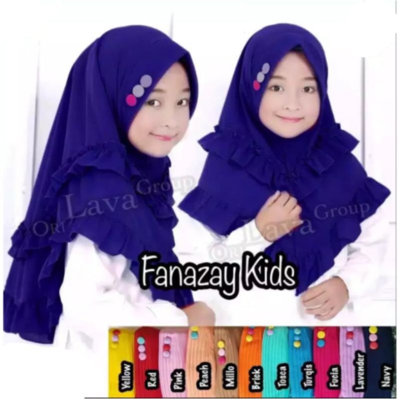 Hijab Anak TK Rampel / Hijab nyaman lucu murah kualitas PREMIUM