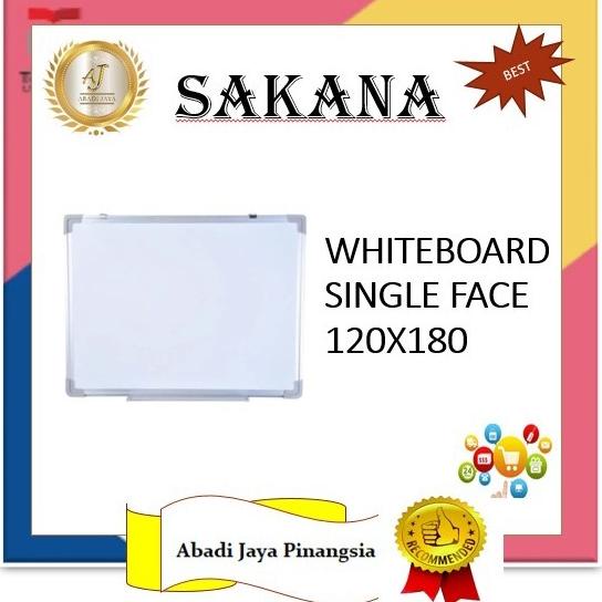

Office & Stationery | Alat Tulis | Sakana Whiteboard 120X180 Single Face Gantung | Best Seller