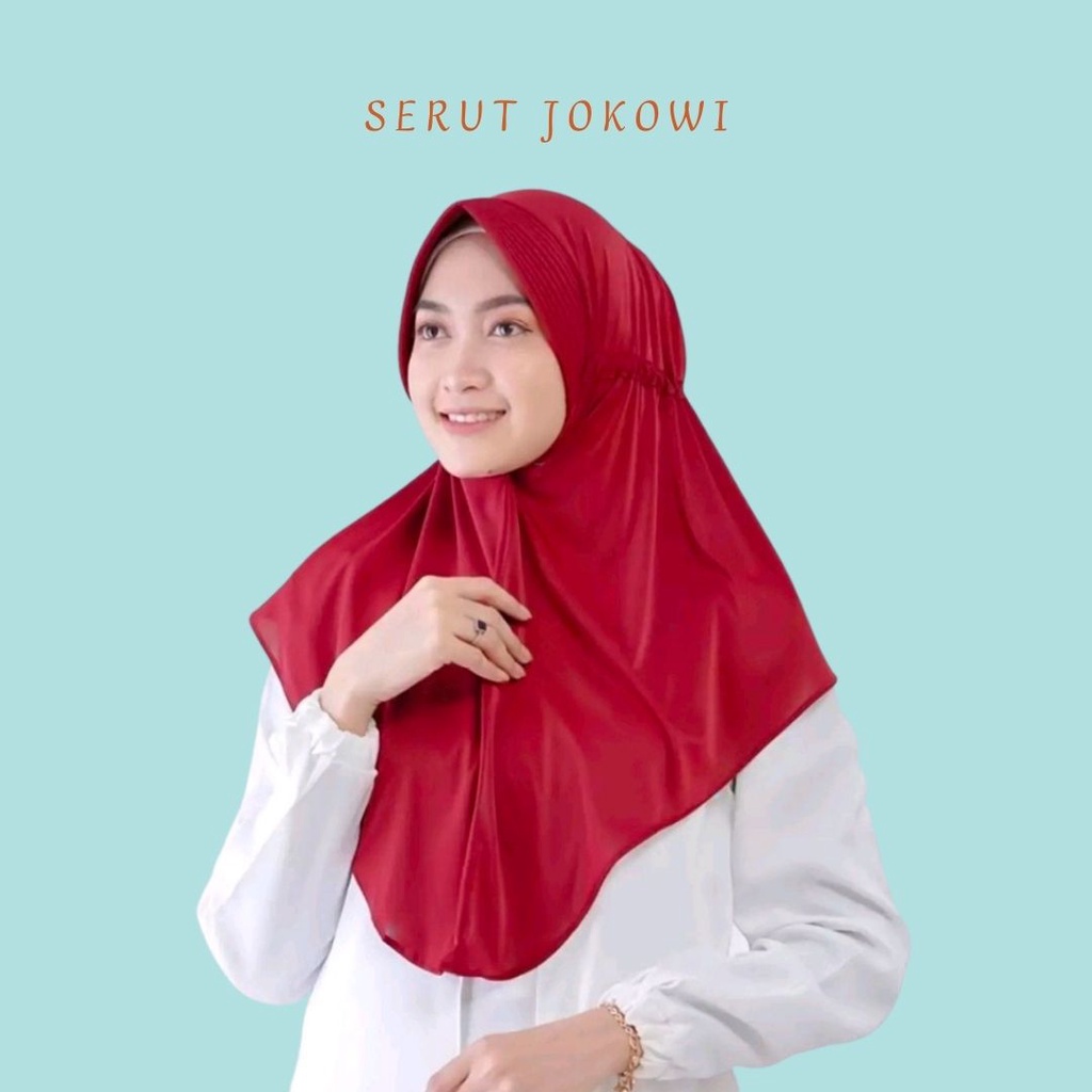 JILBAB SERUT JOKOWI ADIBA SERI WARNA 2 / HIJAB INSTAN SERUT JOKOWI