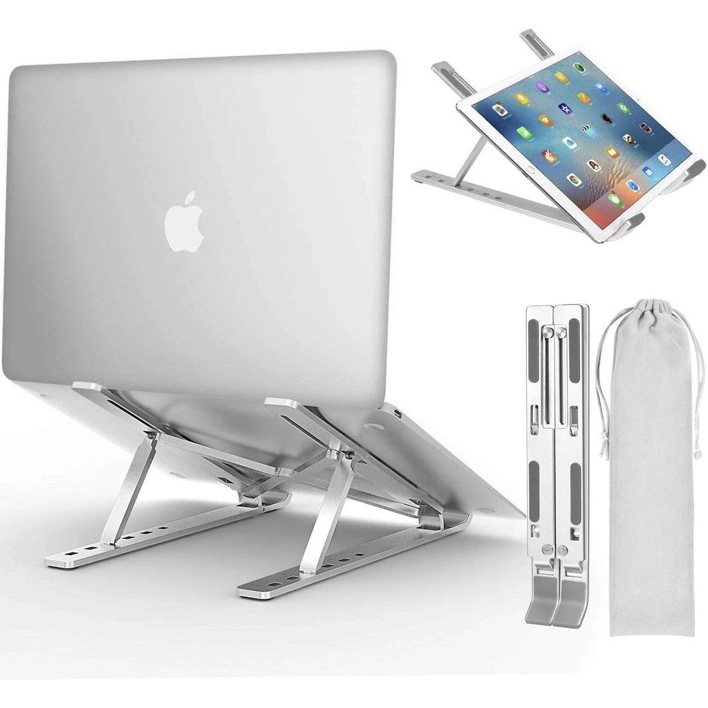 Trend - Stand Holder Laptop Macbook Notebook IPAD Mac dudukan lipat Alumunium