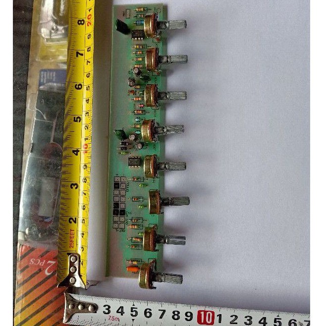 kit mixer 8 potensio bahan fiber musica volume panpot monitor effect trebble middle bass gain