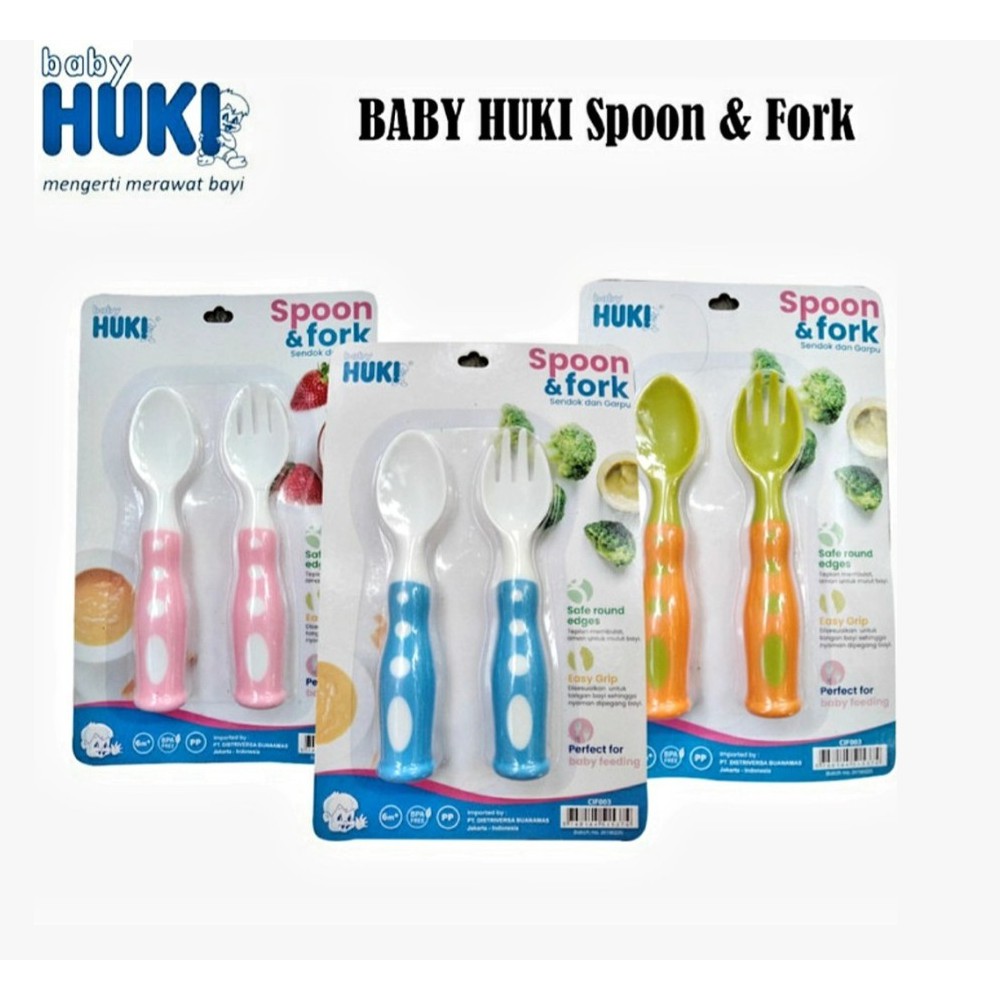 Huki Spoon And Fork Set - Sendok &amp; Garpu Peralatan Makan