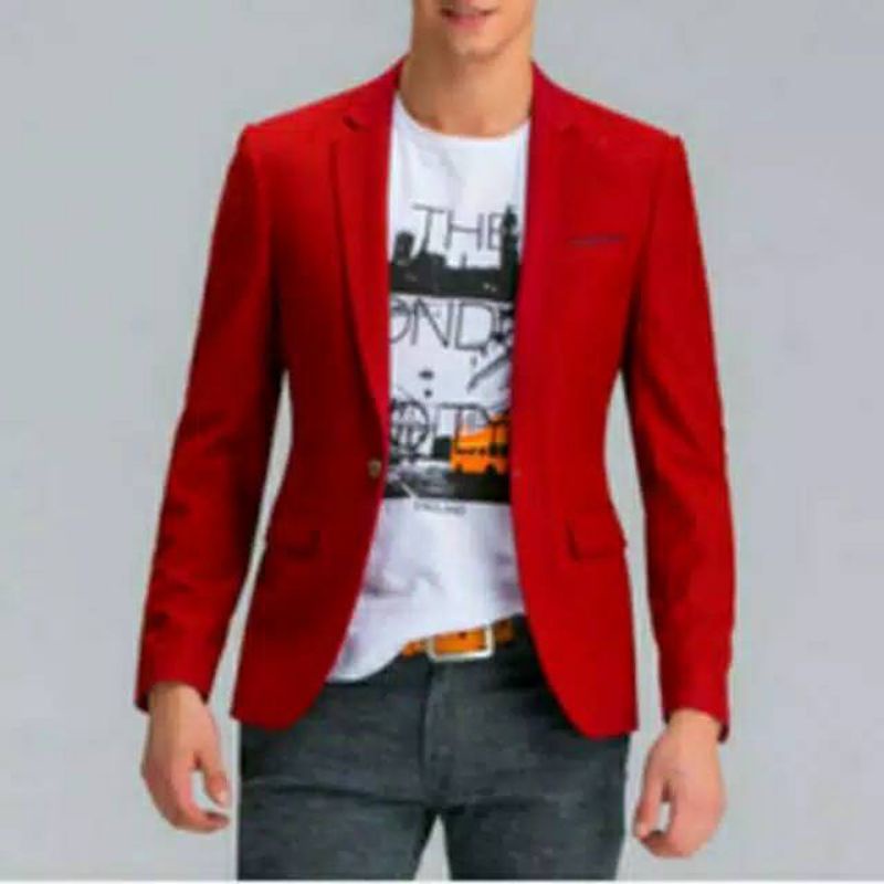 Jas Blazer Merah,  Jas wisuda,  Jas Korea