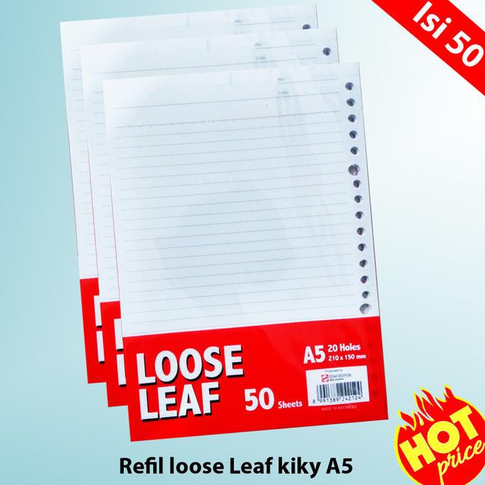 

Monggo] Refil Loose Leaf Isi 50 Lbr