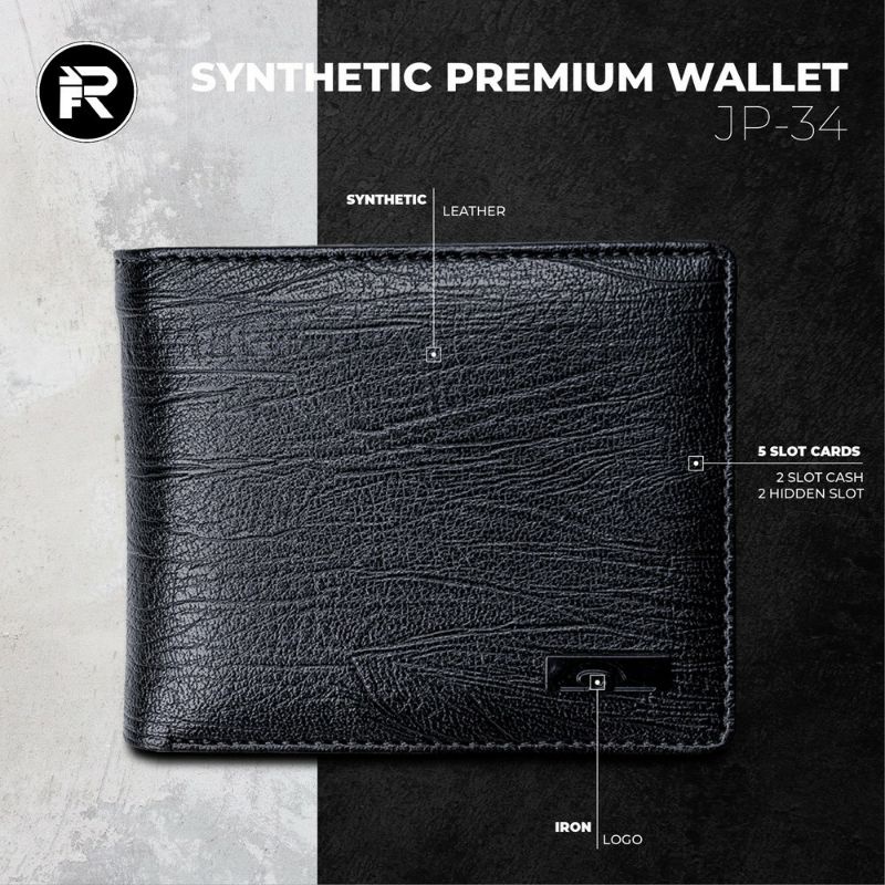 Dompet Pria Bahan Kulit PU JP34 George Series-1