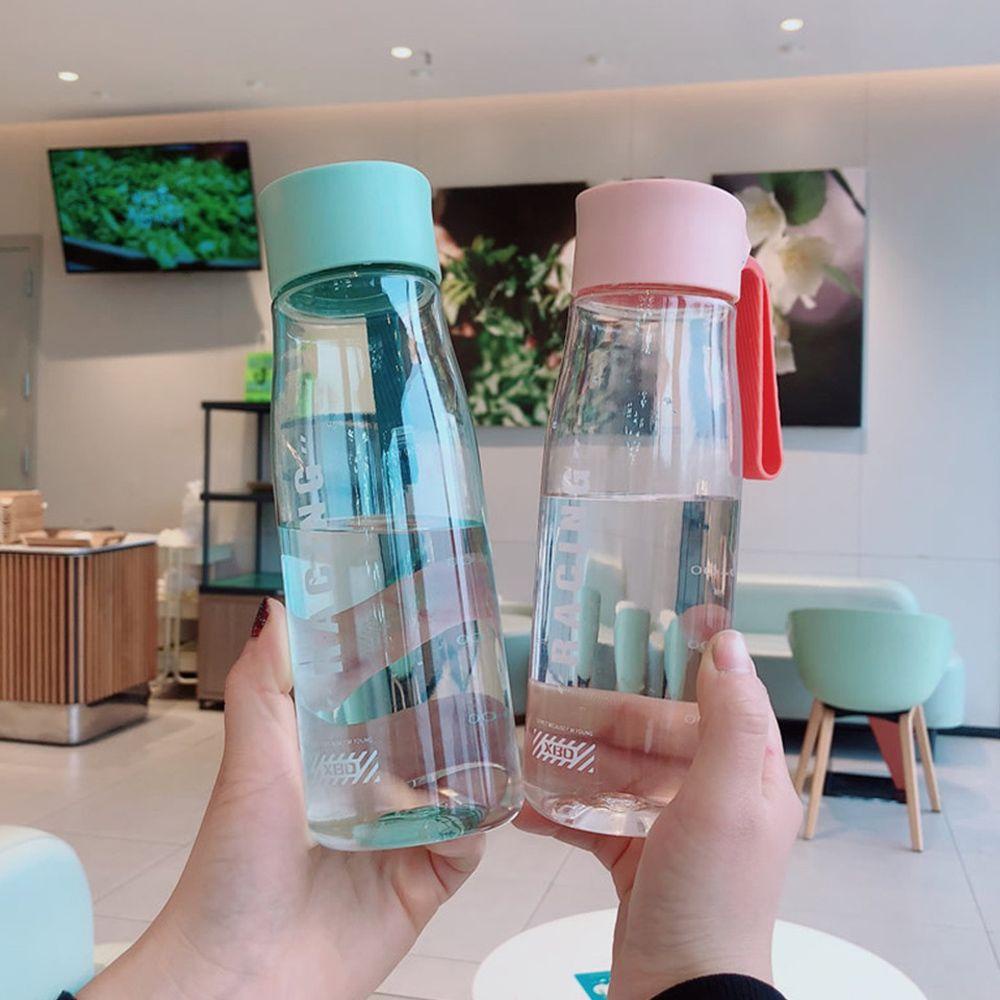 Populer Botol Air Minum 650ml Plastik Portable Anti Bocor Botol Simple