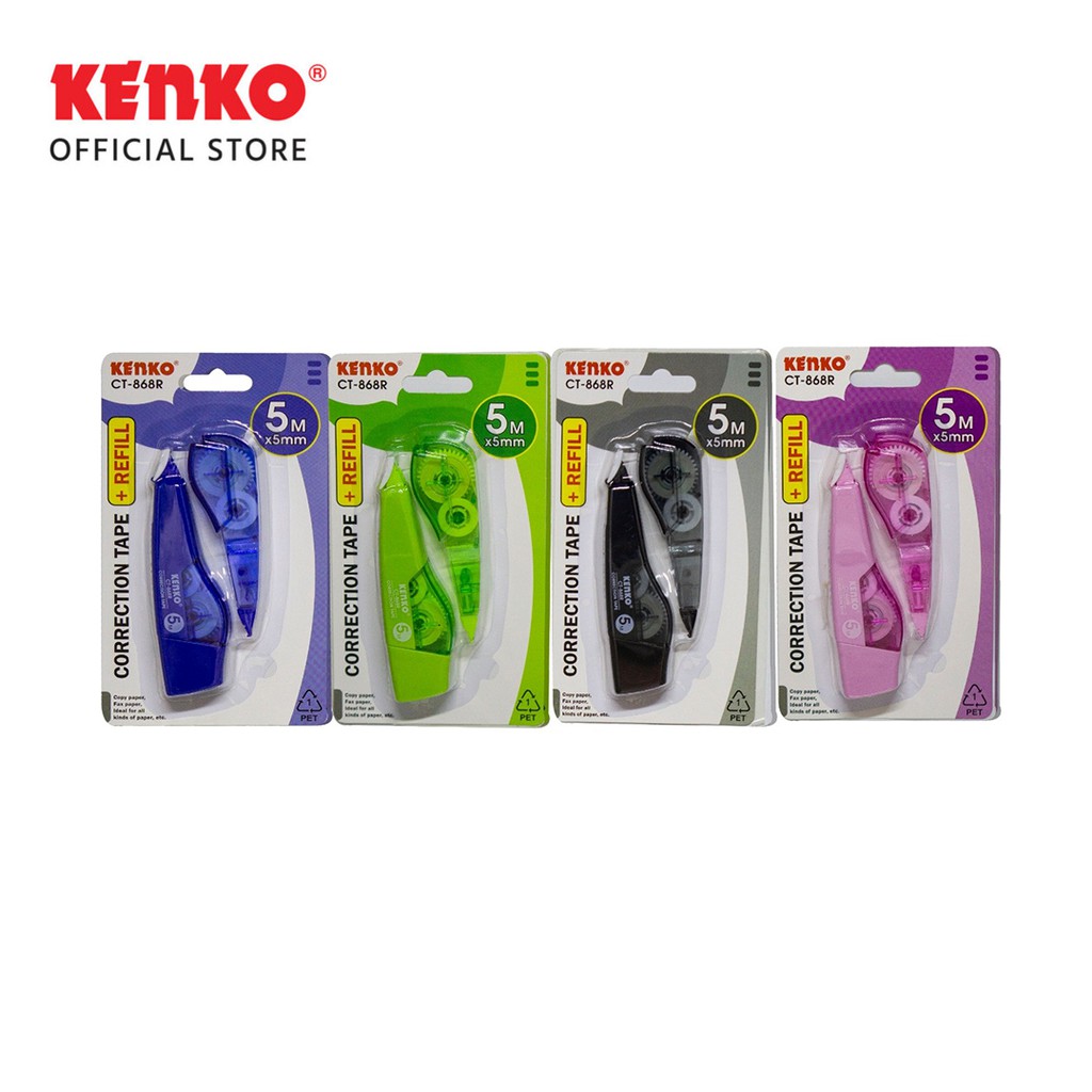 

KENKO CORRECTION TAPE CT-868R+Refill (5 M x 5 Mm) - 1 PCS