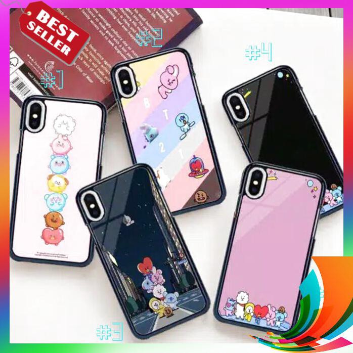 【TERBARU】 PREMIUM TEMPERED GLASS CASE MOTIF Bts XIAOMI REDMI NOTE 8 PRO