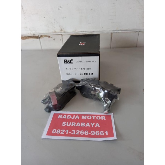 Brake Pad Kampas Rem Belakang Honda Jazz Ge8 Rs S 2008 - 2013 Top Brand