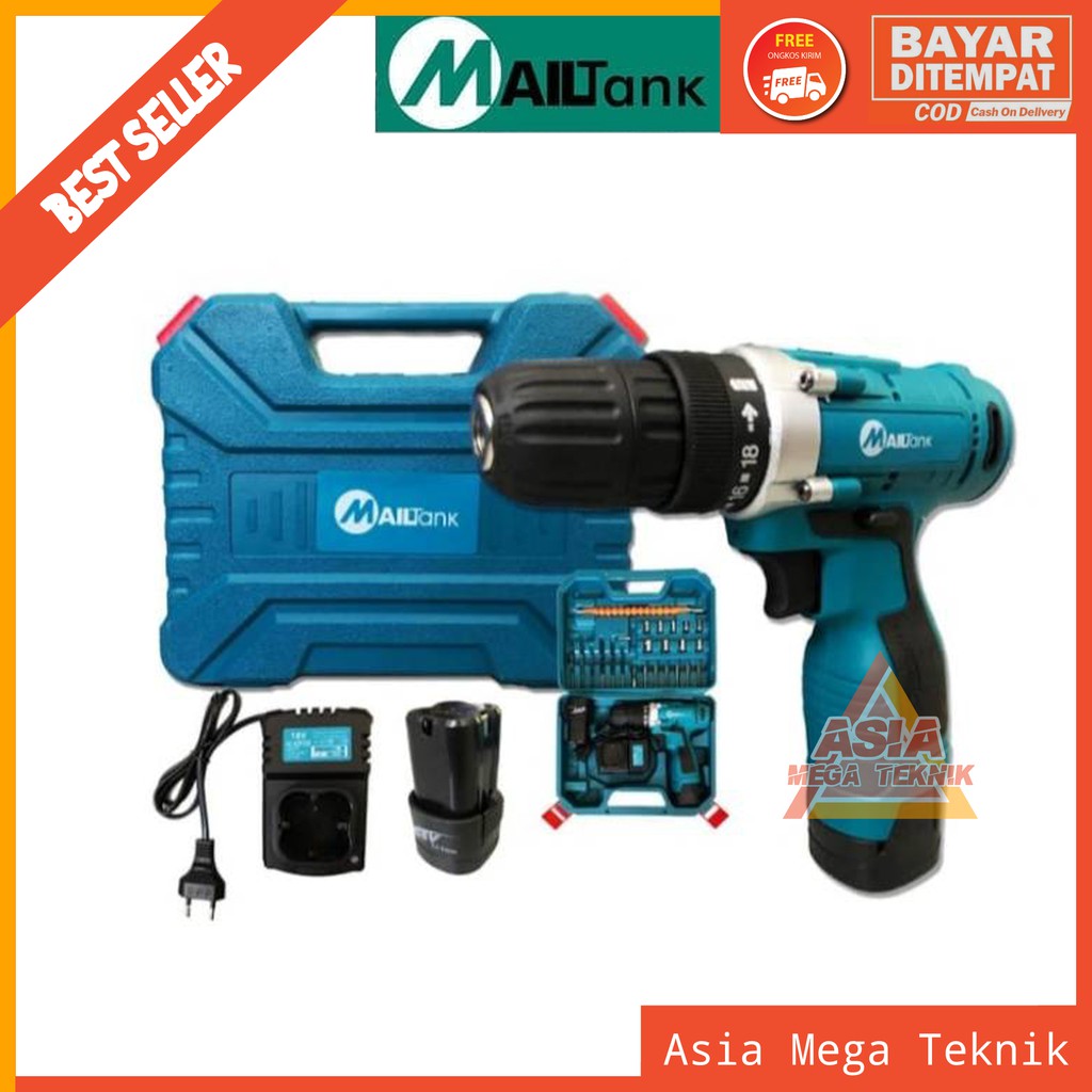 MAILTANK 18 V SH-189 MESIN BOR CORDLESS MAILTANK 18 VOLT SH-189 CORDLESS DRILL