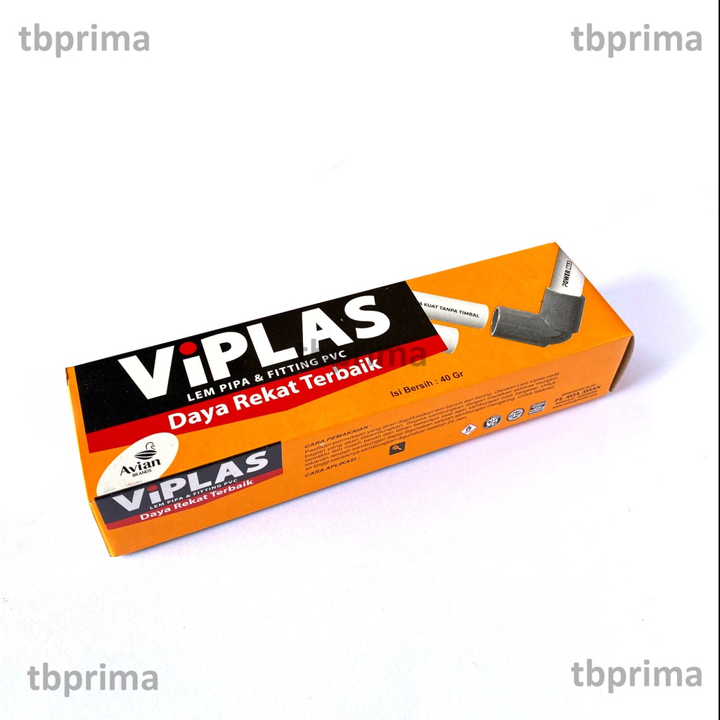 Lem pipa pvc VIPLAS TUBE 40gr