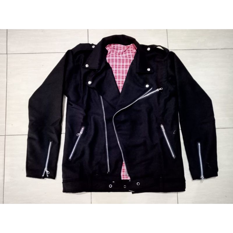 cod free emblem WERPAK DOBEL KERAH | JAKET RAMONES | JAKET PUNK