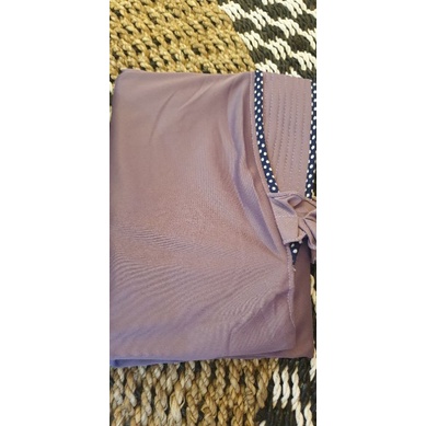 (COD)-Jilbab Instan Khalid Polka \ jilbab syari polka jumbo-Lavender