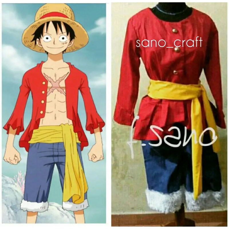 kostum Luffy One Piece (pre - order)