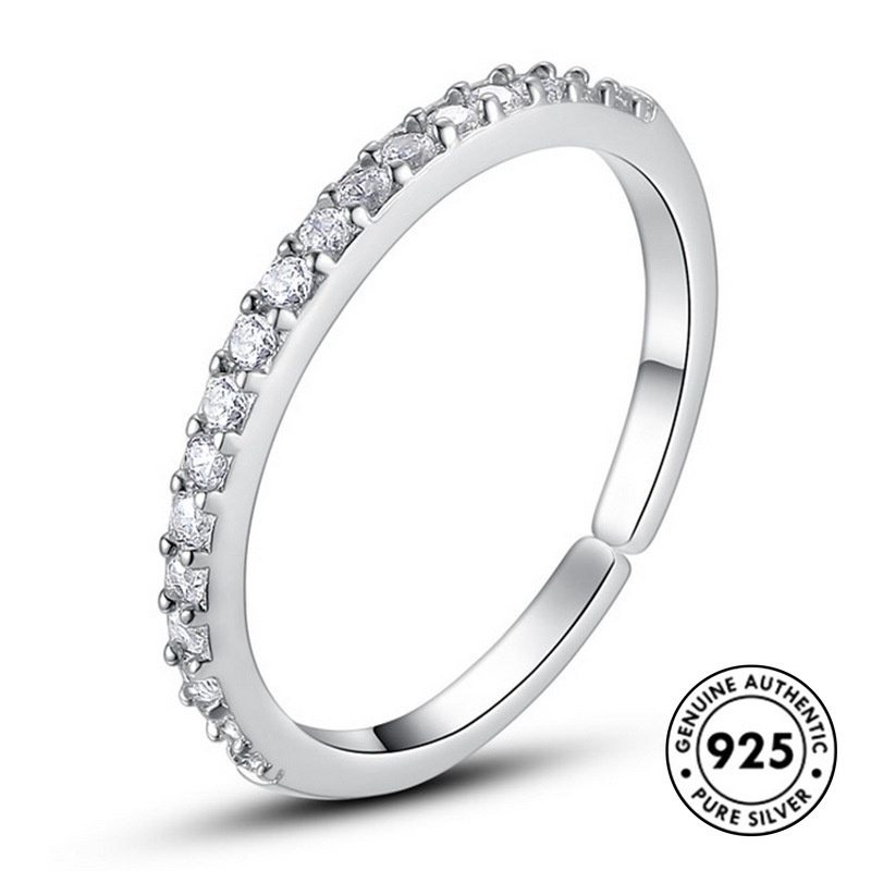 Cincin Sterling Silver 925 Model Terbuka Untuk Wanita