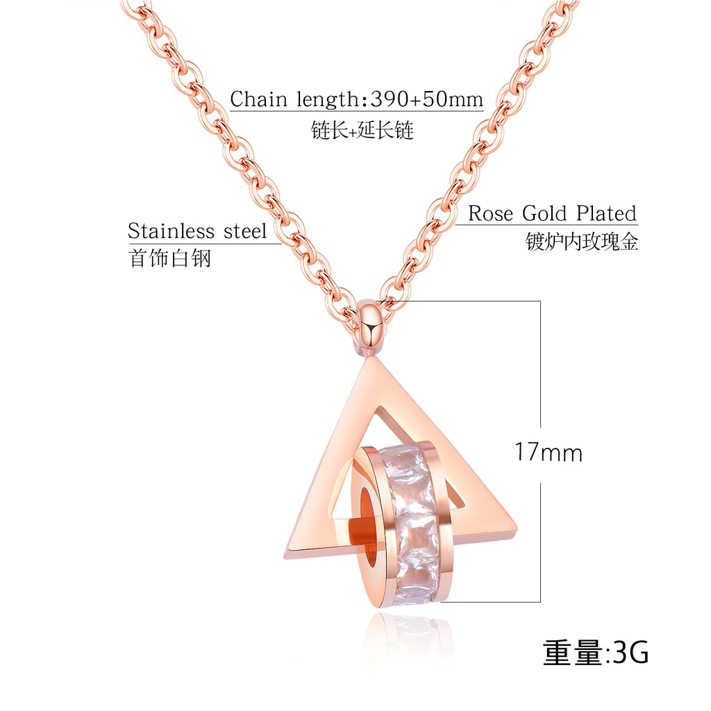 [New] Kalung aksesoris titanium mini korea hadiah wanita cewek 316L anti karat KK125