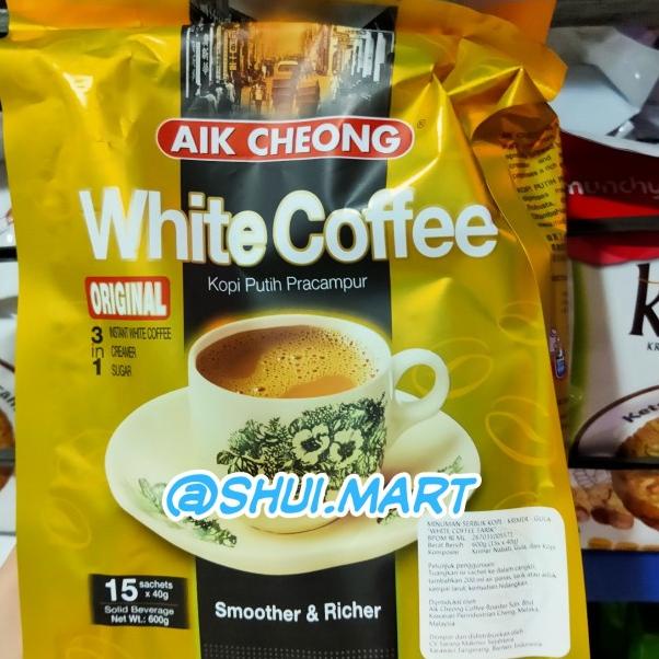 

AIK CHEONG KOPI MALAYSIA 3IN1 - WHITE COFFEE ORIGINAL 3 IN 1 600 GR