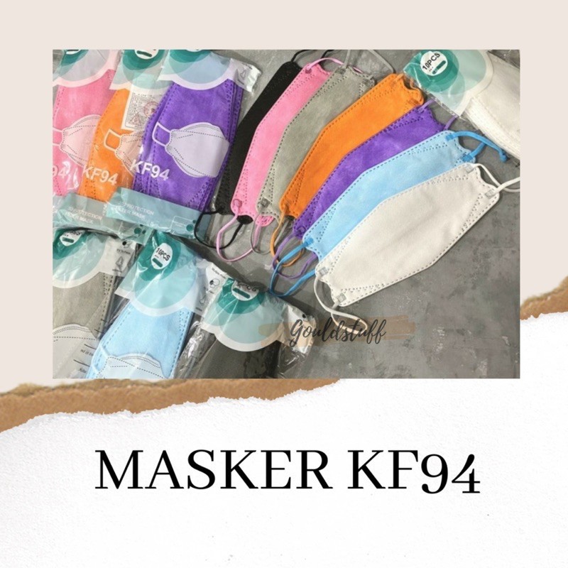 MASKER KF94 KOREA 4 PLY EARLOOP FACE MASK ISI 10 PCS