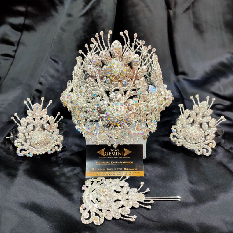 Siger pengantin sunda warna silver terbaru