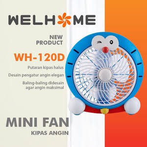 Kipas Angin Doraemon Welhome / Kipas Angin Listrik Karakter/Kipas Angin Box Fan