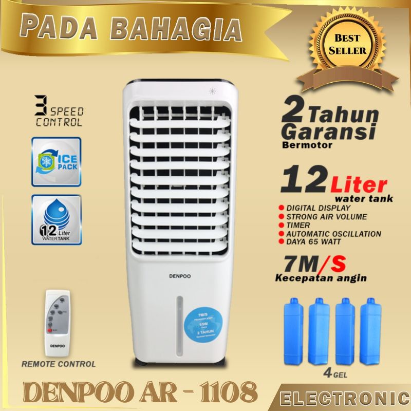 AIR COOLER PENYEJUK RUANGAN DENPOO AR 1108 12 LITER