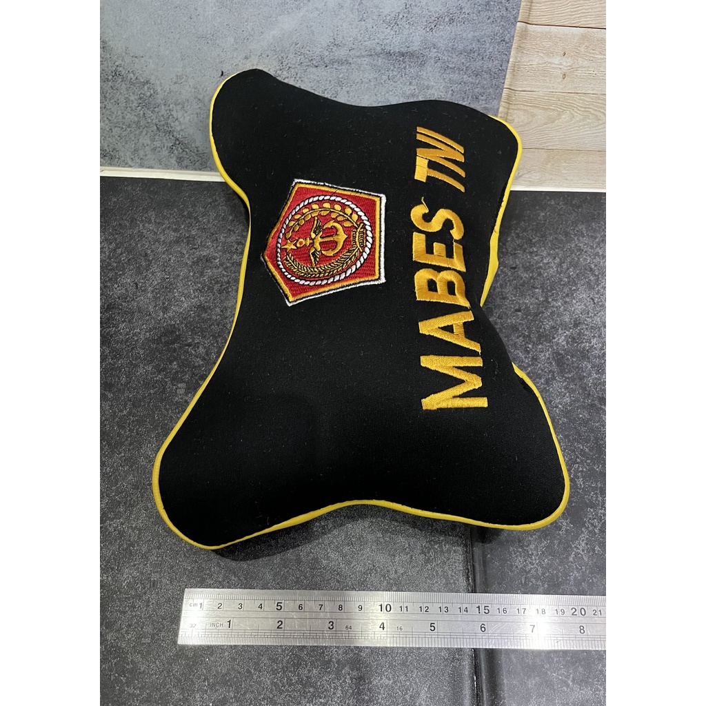 Bantal Mobil Mabes TNI Hitam - Bantal Mobil - Bantal Kepala Mabes TNI