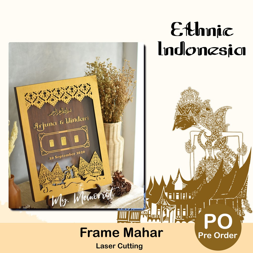 

Frame Mahar Laser Cutting Ethnic Indonesia