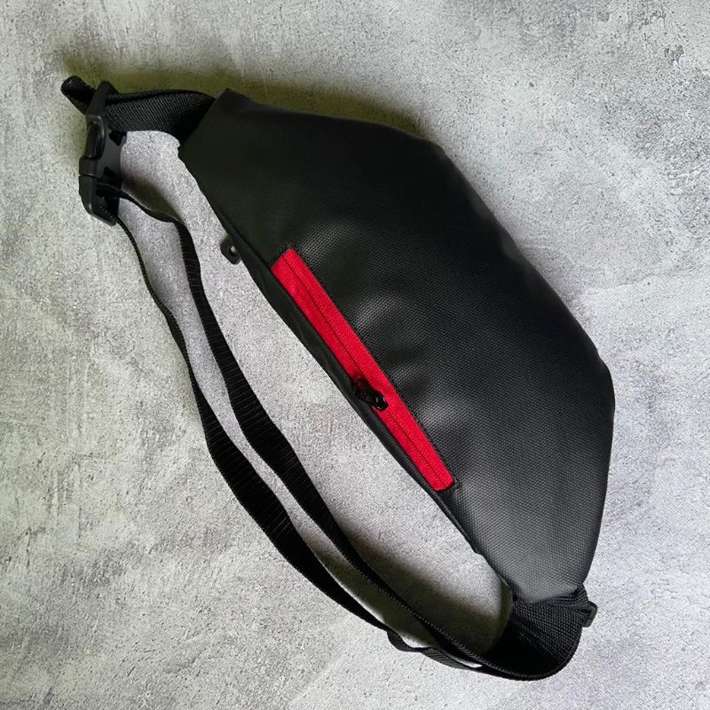 Tas selempang anti air pria waistbag waterproof official elvis aziz