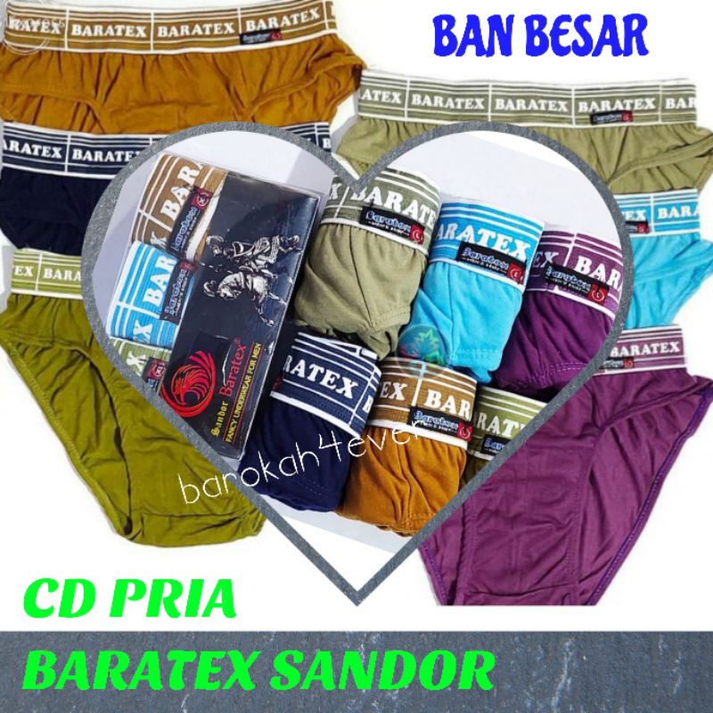 Celana Dalam Pria BARATEX SANDOR Ban Besar (1 Pack = 3Pc)