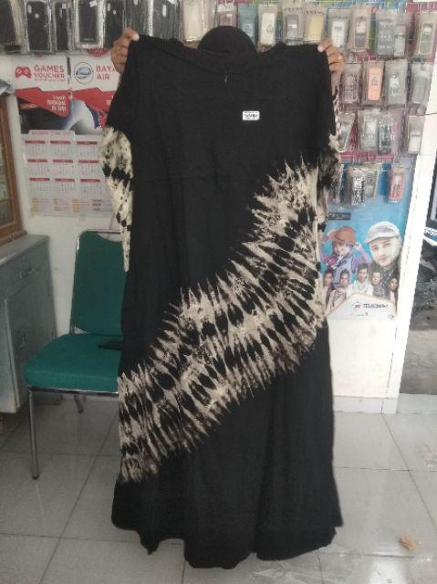 Bisa Pilih Motif Masayu Gamis Kaos Pelangi Tiedye Batik Payung Jumbo Syari