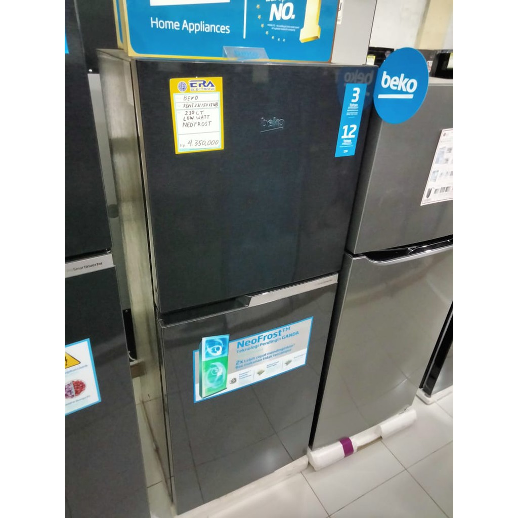 KULKAS BEKO 2 pintu RDNT 231 VZ WB kapasitas 230 Liter